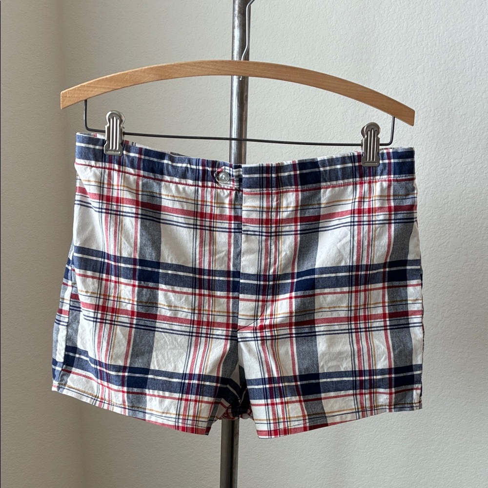 Vintage 60s Plaid Men's Swim Trunks Plaid Excellent Condition